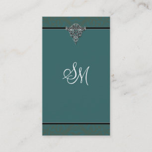 Carte de visite de comptabilité - monogramme