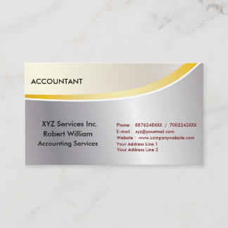 Carte de visite de comptabilité publique certifié