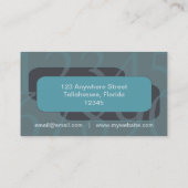 Carte de visite de comptabilité thématique (Dos)