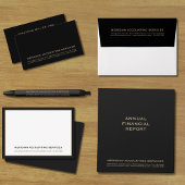 Carte de visite de comptabilité typographique simp