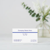 Carte de visite de comptable simple (Debout devant)