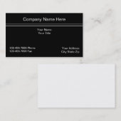 Carte de visite de comptable simple (Devant / Derrière)