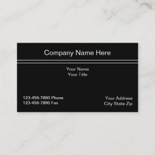 Carte de visite de comptable simple