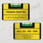 Carte de visite de compteur de bulle de niveau d'e (Devant / Derrière)