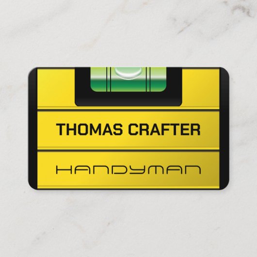 Carte de visite de compteur de bulle de niveau d'e (Devant)