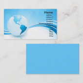 CARTE DE VISITE DE CONCEPT DE LA TERRE (Devant / Derrière)