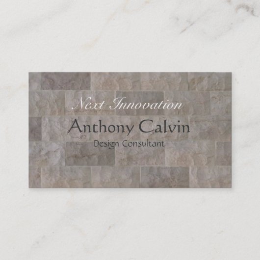 Carte de visite de concept de mur (Devant)