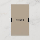 Carte de visite de concepteur (Dos)