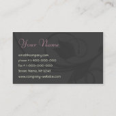 Carte de visite de concepteur (Dos)