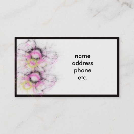 carte de visite de concepteur (Devant)