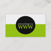 Carte de visite de concepteur (Dos)