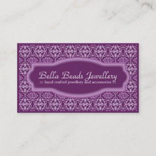 Carte de visite de concepteur de bijoux