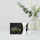 Carte de visite de concepteur de bijoux (Debout devant)