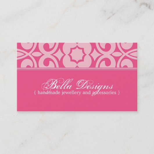 Carte de visite de concepteur de bijoux (Devant)