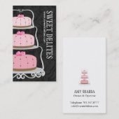 Carte de visite de concepteur de gâteau (Devant / Derrière)