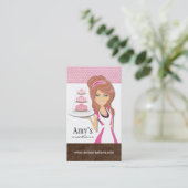 Carte de visite de concepteur de gâteau (Debout devant)