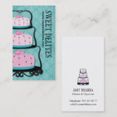 Carte de visite de concepteur de gâteau (Devant / Derrière)