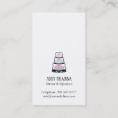 Carte de visite de concepteur de gâteau (Dos)