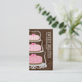 Carte de visite de concepteur de gâteau (Debout devant)