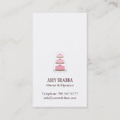 Carte de visite de concepteur de gâteau (Dos)