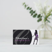 Carte de visite de concepteur de sac à main de (Debout devant)