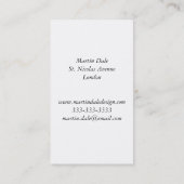 Carte de visite de CONCEPTEUR de WEB (Dos)