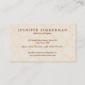 Carte de visite de concepteur d'impression de (Dos)