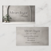 Carte de visite de concepteur d'intérieur (Devant / Derrière)