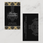 Carte de visite de concepteur d'intérieur (Devant / Derrière)