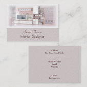 Carte de visite de concepteur d'intérieur (Devant / Derrière)