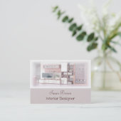 Carte de visite de concepteur d'intérieur (Debout devant)