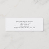 Carte de visite de concepteur d'intérieur blanc pâ (Dos)