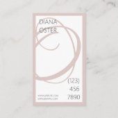 Carte de visite de concepteur d'intérieur moderne (Dos)