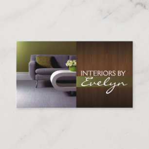 Carte de visite de concepteur extérieur intérieu