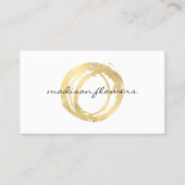 Carte de visite de concepteur floral Logo Cercle D (Devant)