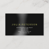 Carte de visite de concepteur intérieur en noir cl (Dos)