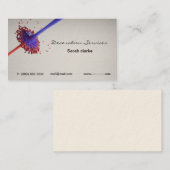 Carte de visite de concepteur ou de décorateur (Devant / Derrière)