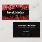 carte de visite de concepteur personnalisé Paint S (Devant / Derrière)