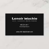 carte de visite de concepteur personnalisé Paint S (Dos)