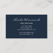 Carte de visite de concepteur Web (Dos)