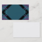 Carte de visite de conception bleu multiple (Devant / Derrière)