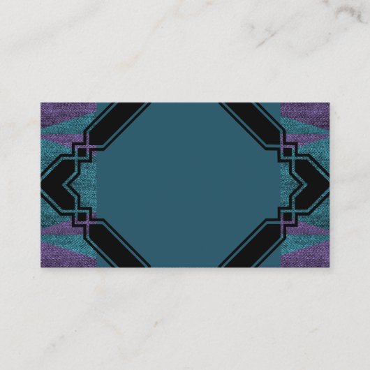 Carte de visite de conception bleu multiple (Devant)