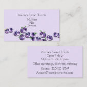 Carte de visite de conception Blueberry (Devant / Derrière)