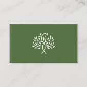 Carte de visite de conception d'arbre stylisé (Devant)