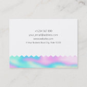 Carte de visite de conception de bijoux Holographi (Dos)