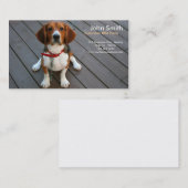 Carte de visite de conception de chien de beagle (Devant / Derrière)