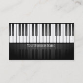 Carte de visite de conception de clavier noir en g (Dos)