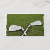 Carte de visite de conception de club de golf (Dos)