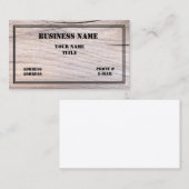 Carte de visite de conception de constructeur et (Devant / Derrière)