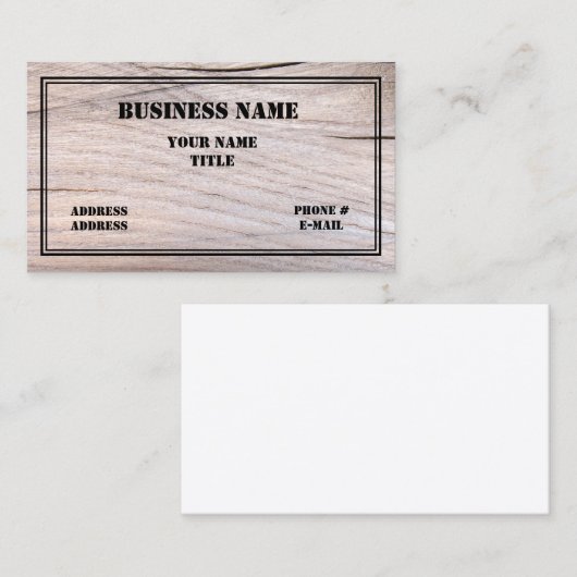 Carte de visite de conception de constructeur et (Devant / Derrière)